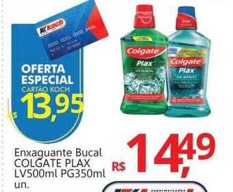Supermercados Koch Enxaguante bucal colgate plax oferta