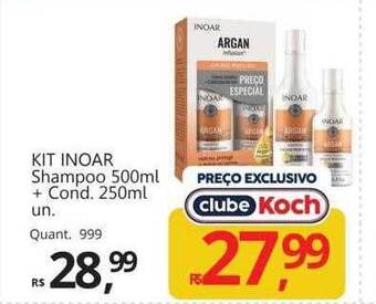 Supermercados Koch Kit inoar shampoo + cond. oferta