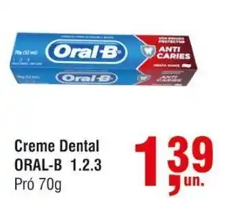 Higa Atacado Creme Dental Oral-B 1.2.3 70g oferta