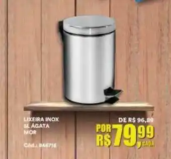 Lixeira Inox El ágata Mor