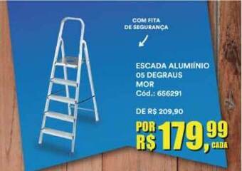 Escada Alumínio 05 Degraus Mor