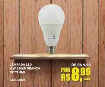 Conibase Lâmpada Led 12w 6500k Branca Citylumi oferta