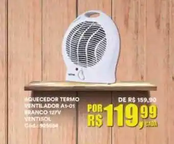 Conibase Aquecedor Termo Ventilador A1-01 Branco 127v Ventisol oferta
