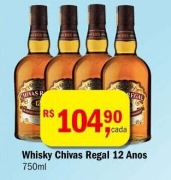 Ultrabox Whisky Chivas Regal 12 Anos 750ml oferta