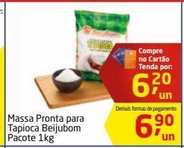 Tenda Atacado Massa pronta para tapioca beijubom 1kg oferta