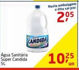 Água sanitária candida 5l