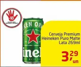 Tenda Atacado Cerveja heineken 269ml oferta