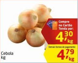 Tenda Atacado Cebola kg oferta