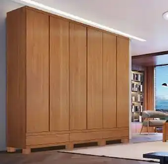 Lojas Guido Roupeiro paris - 2,70mt de largura - 6 portas - nature oferta