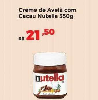 Villarreal Supermercados Creme de avelã com cacau nutella oferta