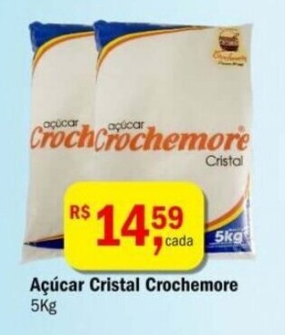 Ultrabox Acucar Cristal Crochemore 5kg oferta