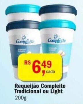 Ultrabox Requeijao Compleite Tradicional ou Light 200g oferta