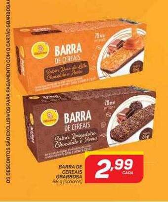 GBarbosa Barra de cereais gbarbosa oferta