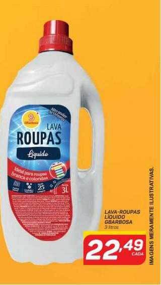 Lava-roupas liquido gbarbosa