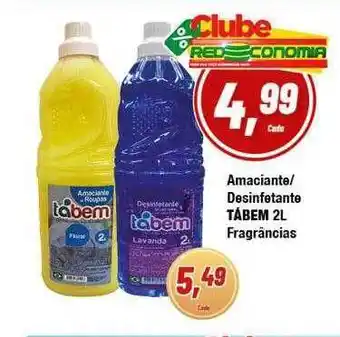 Rede Economia Amaciante desinfetante tábem fragrâncias oferta