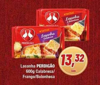 Rede Economia Lasanha perdigão calabresa frango bolonhesa oferta