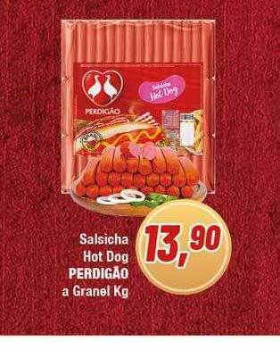Rede Economia Salsicha hot dog perdigão a granel kg oferta