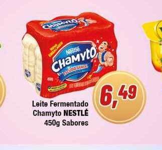 Leite fermentado chamyto nestlé