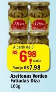 Ultrabox Azeitonas Verdes fatiadas Diza 160g oferta