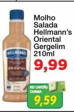 Molho salada hellmann's oriental gergelim