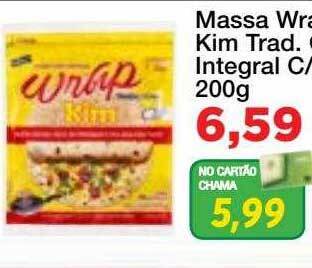 Chama Supermercados Massa wrap kim trad ou integral oferta
