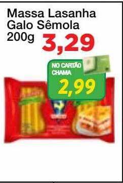 Chama Supermercados Massa lasanha galo sêmola oferta