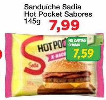 Chama Supermercados Sanduíche sadia hot pocket oferta