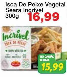 Chama Supermercados Isca de peixe vegetal seara incrível oferta