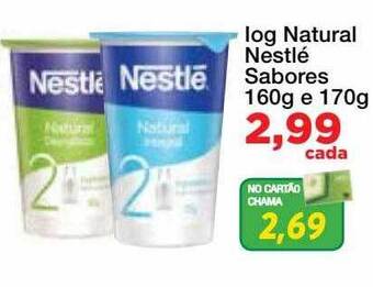 Chama Supermercados Iog natural nestlé sabores oferta