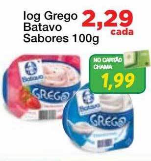 Chama Supermercados Iog grego batavo sabores oferta