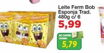 Chama Supermercados Leite ferm bob esponja trad. oferta