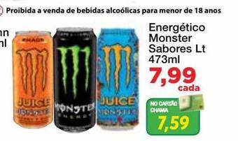 Chama Supermercados Energético monster sabores oferta