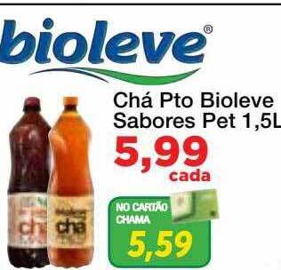 Chama Supermercados Chá pto bioleve sabores oferta