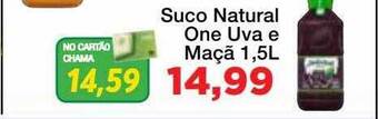 Chama Supermercados Suco natural one uva e maçã oferta