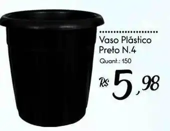 Giassi Supermercados Vaso plástico preto n.4 oferta