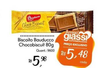 Giassi Supermercados Biscoito bauducco chocobiscuit oferta