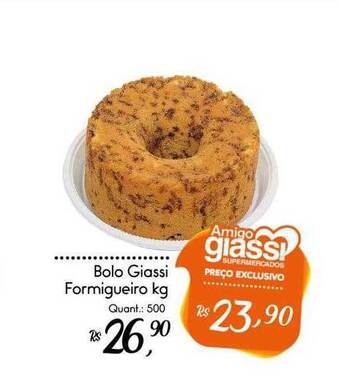 Giassi Supermercados Bolo giassi formigueiro kg oferta