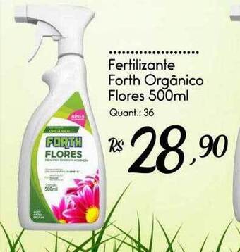 Fertilizante forth orgânico flores