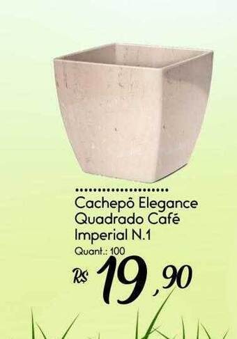 Giassi Supermercados Cachepô elegance quadrado café imperial n.1 oferta