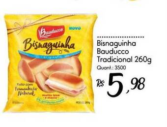 Giassi Supermercados Bisnaguinha bauducco tradicional oferta