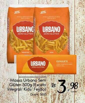 Giassi Supermercados Massa urbano sem glúten oferta
