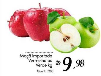 Giassi Supermercados Maçã importada vermelha ou verde kg oferta