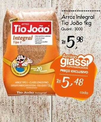 Giassi Supermercados Arroz integral tio joão oferta