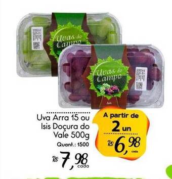 Giassi Supermercados Uva arra 15 ou isis doçura do vale oferta