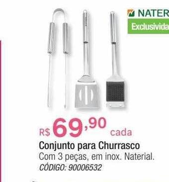 Leroy Merlin Conjunto para churrasco naterial oferta