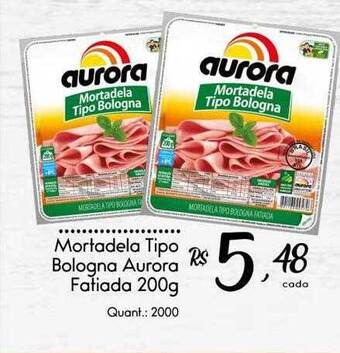 Giassi Supermercados Mortadela tipo bologna aurora fatiada oferta