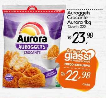 Giassi Supermercados Auroggets crocante aurora oferta