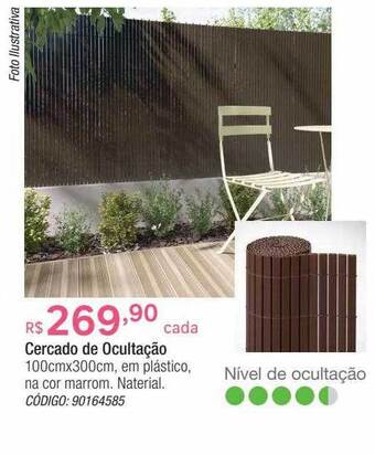 Leroy Merlin Cercado de ocultação 100cmx300cm naterial oferta