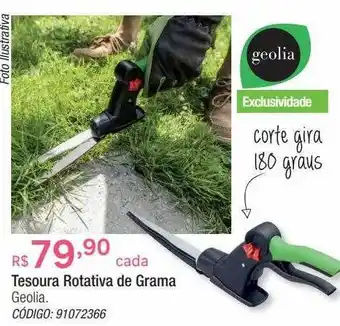 Tesoura rotativa de grama geolia