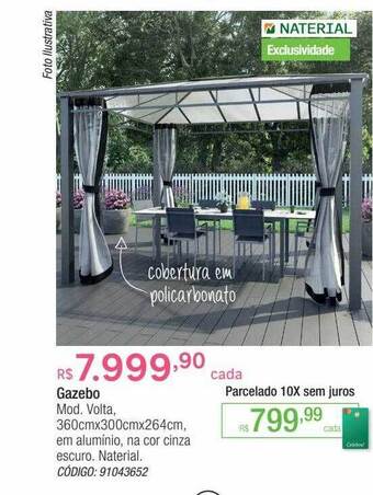 Leroy Merlin Gazebo naterial oferta